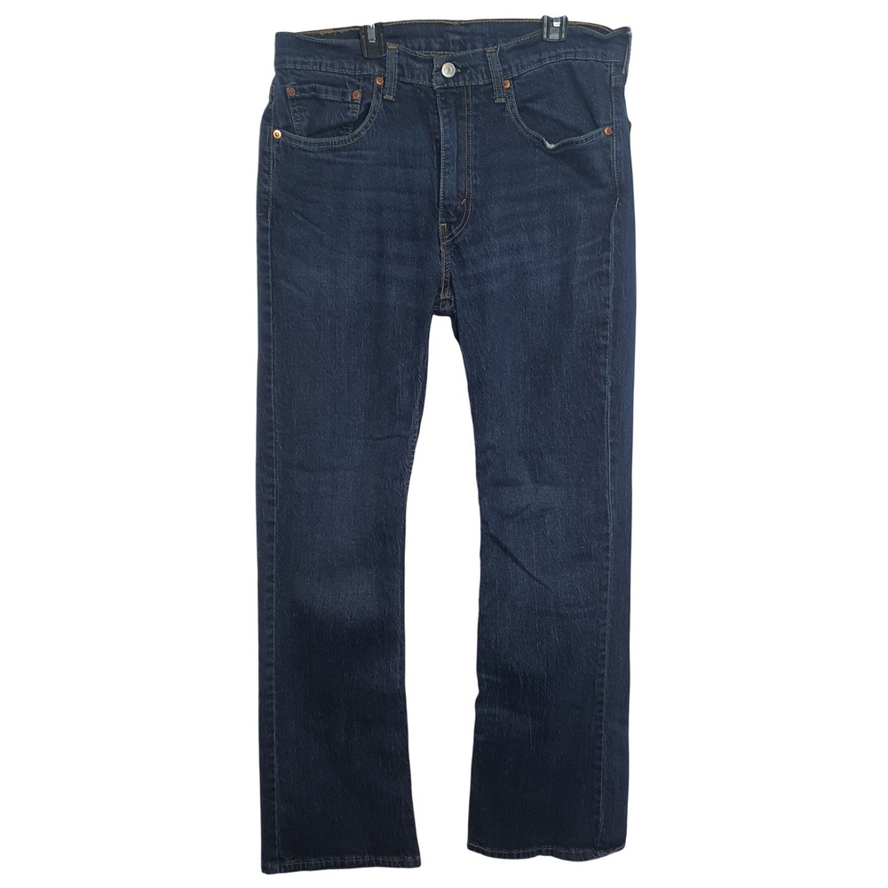 Levis 527 Slim Bootcut Jeans Mens‎ 34x34 Dark Wash Denim Cowboy Western 5 Pocket